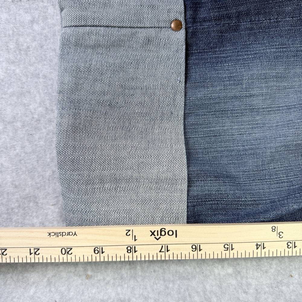 AG Adriano Goldschmied Crop Jeans The Shorty Womens 31R x 20 Blue Denim Cuffed - Picture 11 of 12